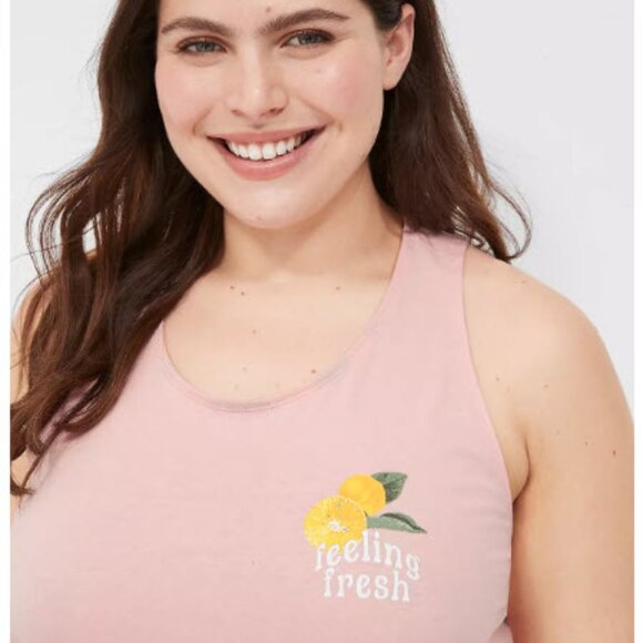 NWT Lane Bryant Cacique Tank & Short PJ Sleep Set Size 22 24 (3X) Lemon Fresh! - Picture 2 of 7